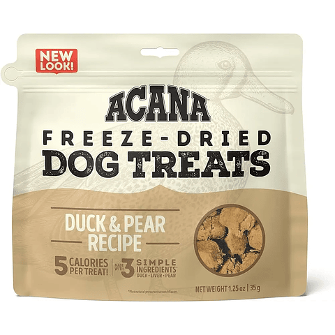 Acana Duck & Pear Dog Treats 35.5 g - Snacks Perros Pato Peras