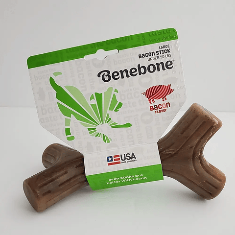 Benebone Stick Bacon Large | El Mordedor para Perros Más Vendido en 2025 🥓🐕