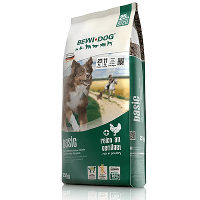 Bewidog Basic 25 kg - Comida para Perros