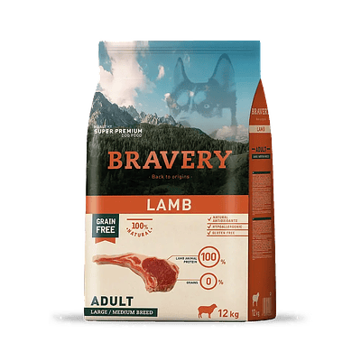 Bravery Lamb Adult Large Medium Breeds 12 kg