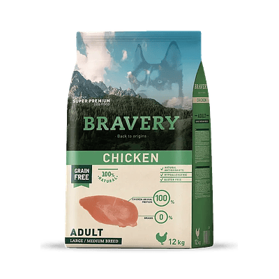 Bravery Chicken Adult Large Medium Breeds 12 kg