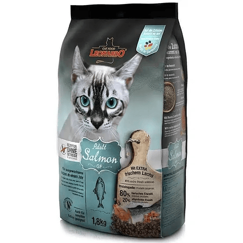 Leonardo Adult Gf Salmon 1.8 Kg - Alimento Gatos Adultos Libre de Granos Salmón