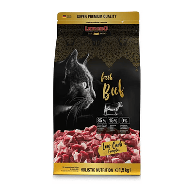 Leonardo Fresh Meat Beef 1.5 Kg - Alimento Premium Para Gatos 100% Carne Fresca Vacuno