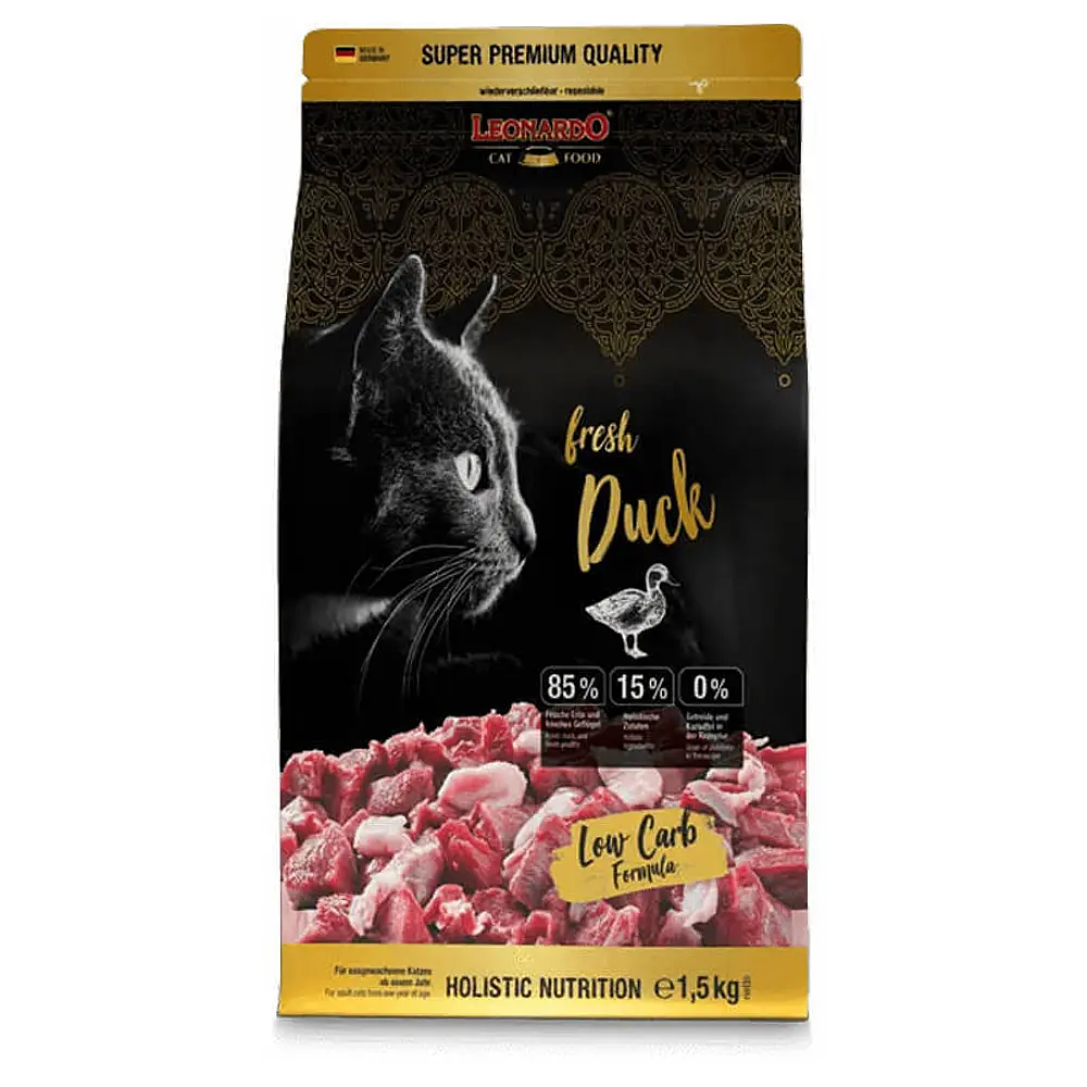 Leonardo Fresh Meat Duck 1.5 kg - Alimento Para Gatos de Pato Fresco