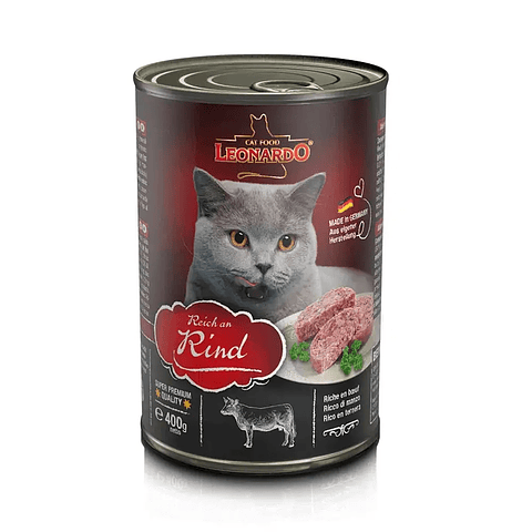 Leonardo Quality  Selection Ternera 400g - Alimento Para Gatos Premium en Latas