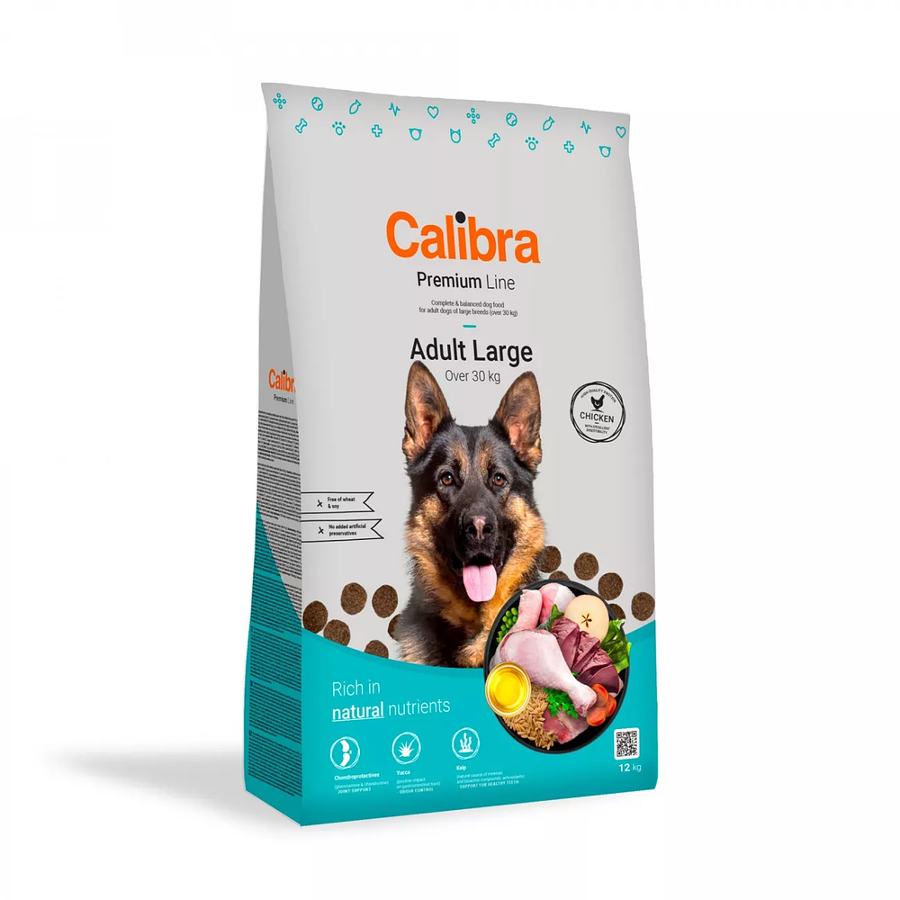 Calibra Dog Premium Line Adult Large 12 kg - Alimento Premium Para Perros Razas Grandes