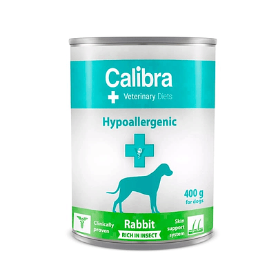 Calibra Perros Lata Alimento Hipoalergénico Conejo y Proteína de Insectos 400g