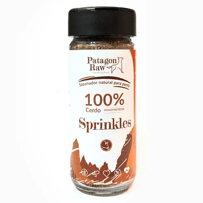 Patagon Raw Sprinkles 100% Cerdo 60g - Sazonador Para Alimento de Perros