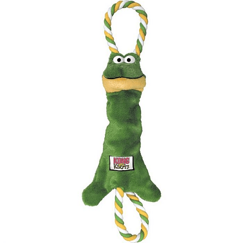 Kong Tugger Knots Frog - Peluche para Perros modelo Rana 