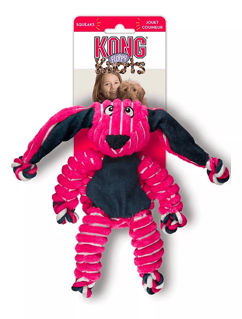 Kong Floppy Knots Bunny Talla M/L - Peluche Para Perros Modelo Conejo