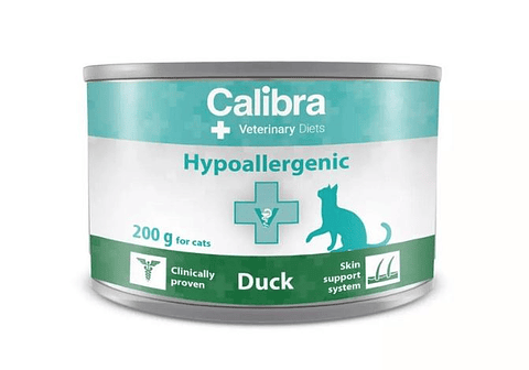 Calibra Gatos Lata Hipo de Pato 200g - Alimento Húmedo Hipoalergénico