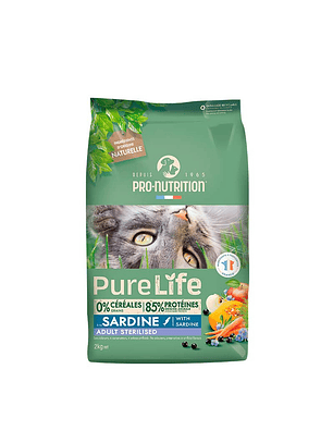 Pure Life Cat Adult Sterilized Sardina🐱🇫🇷: Alimento Premium para Gatos Esterilizados Adultos 