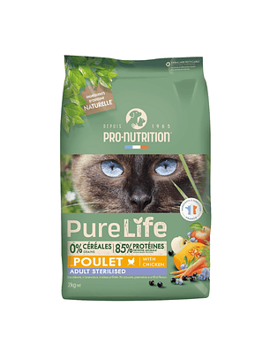 Pure Life Cat Sterilized Pollo - Gato Adulto Esterilizado Pollo 🐱🇫🇷