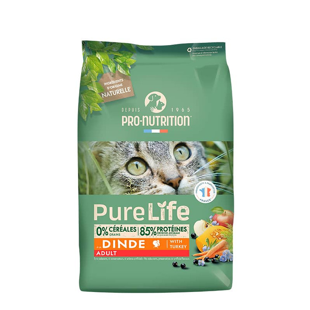 Pro Nutrition Pure Life Adult Cat Turkey 🐱🇫🇷: Alimento Premium para Gatos Adultos con Pavo