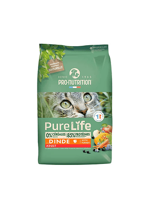 Pro Nutrition Pure Life Adult Cat Turkey 🐱🇫🇷: Alimento Premium para Gatos Adultos con Pavo