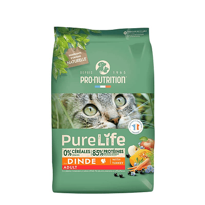 Pro Nutrition Pure Life Adult Cat Turkey 🐱🇫🇷: Alimento Premium para Gatos Adultos con Pavo