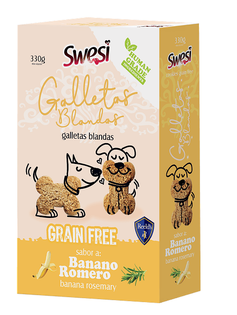 Galleta Para Perros Swesi Banana-Romero Libre de Granos 330 g