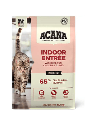 Acana Indoor Entrée Cat  1.8 kg 🐈🇨🇦 - Alimento Premium Para Gatos Indoor