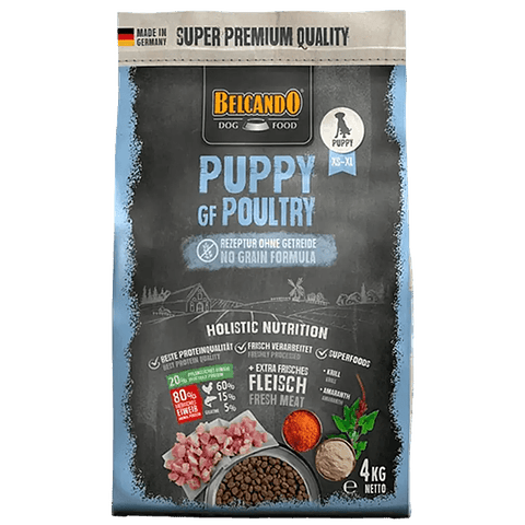 Belcando Puppy Grain Free Poultry 4 kg 🇩🇪 - Alimento Para Perros Cachorros XS - XL