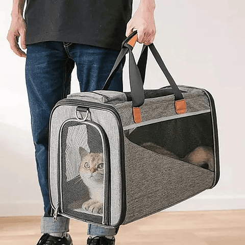 Bolso para Mascotas 45x26x29 cm Gris