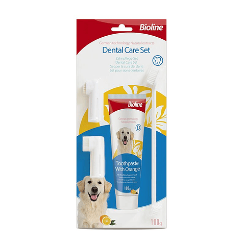 Set Dental Para Perros Bioline 
