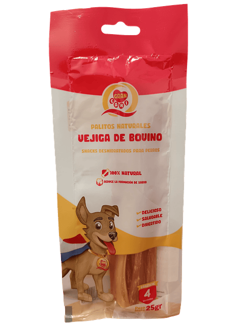 Snack Perros Palitos Vejiga de Bovino Gran Cani 
