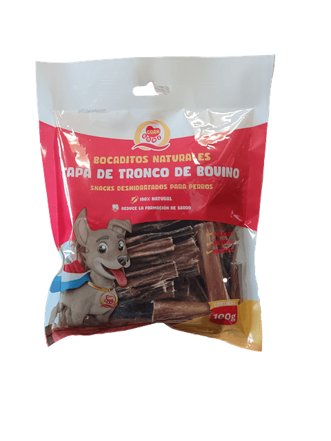Snack Gran Cani Bocaditos Tapa de Tronco de Bovino | Delicia para Perros