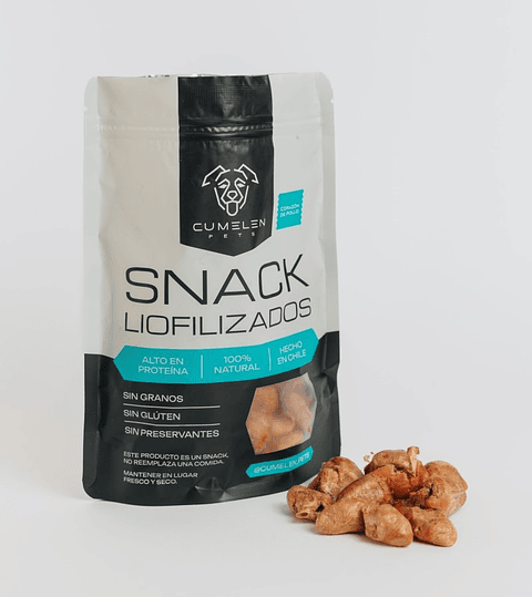 Snack Perros Liofilizados Corazón de Pollo 100g Cumelen - Naturales 100%