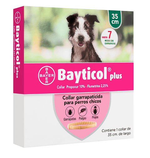Collar Pulgas y Garrapatas Byticol Bayer 35 cm - Perros Pequeños