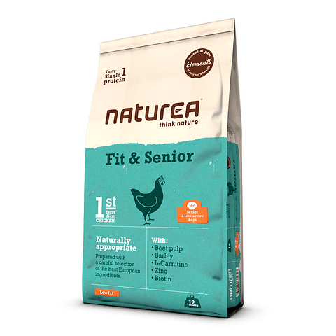 Naturea Elements Fit Senior chicken 12 kg | Alimento Perfecto para Perros Senior 