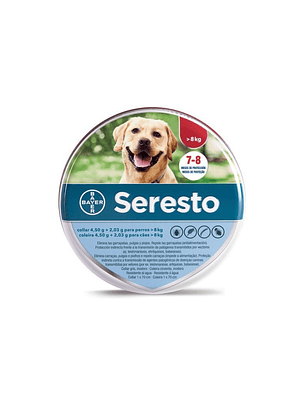 Seresto Collar +8 kilos Elanco | Pulgas y Garrapatas Perros