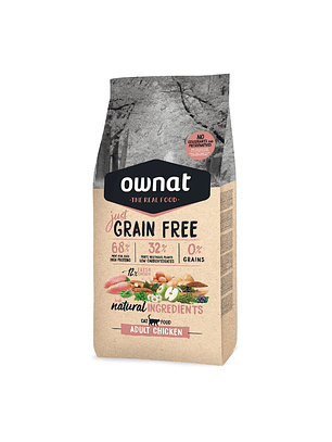 Ownat Sin Granos de Pollo 1 kg: Alimenta a tu gato de forma natural