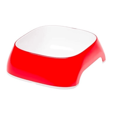 Plato para Gatos y Perros Pequeños - Ferplast Glam Rojo 200 ml Linea Italiana