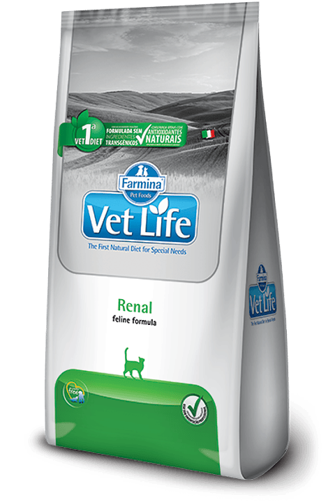  Vet Life Gatos 2 kg - Alimento Renal Pacientes Crónicos 