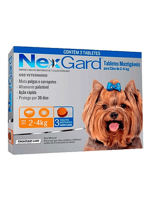 Nexgard 11.3mg  (2 kg - 4 kg ) 3 Comprimidos