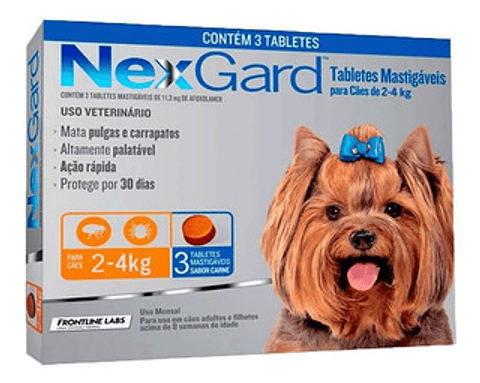 Nexgard 11.3mg  (2 kg - 4 kg ) 3 Comprimidos