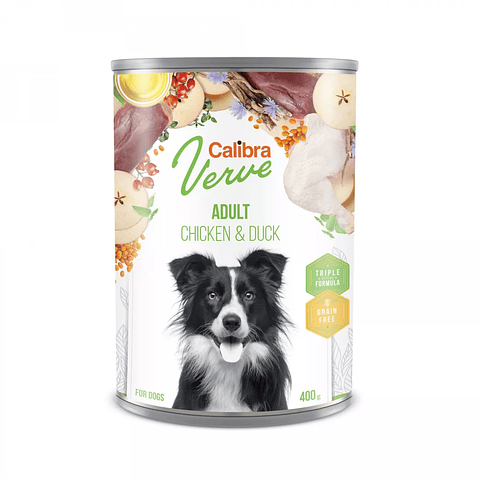 Calibra Dog Verve Lata Chicken & Duck 400g