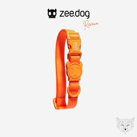 Zeedog Neopro Tangerine Collar Small Collar Ajustable para Perros Pequeños 💀🌴