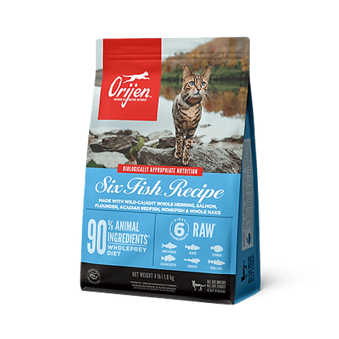 Orijen Six Fish Cat 1.8 kg : Alimento Premium para Gatos con Ingredientes Naturales