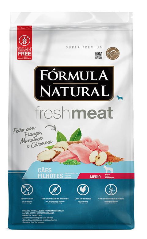 Formula Natural Fresh Meat 12 kg Perros Cachorros de Razas Medianas