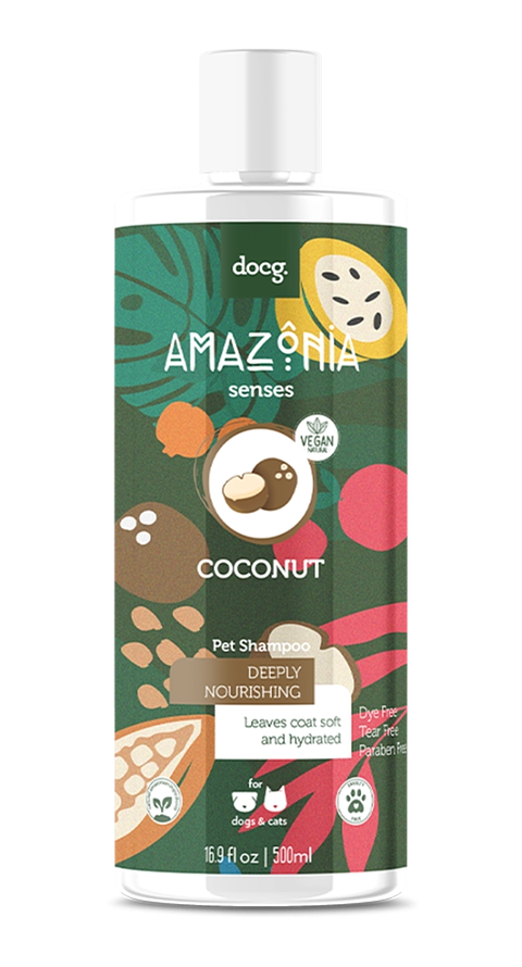 Shampoo Amazonia Coconut 500 ml Perros y Gatos 