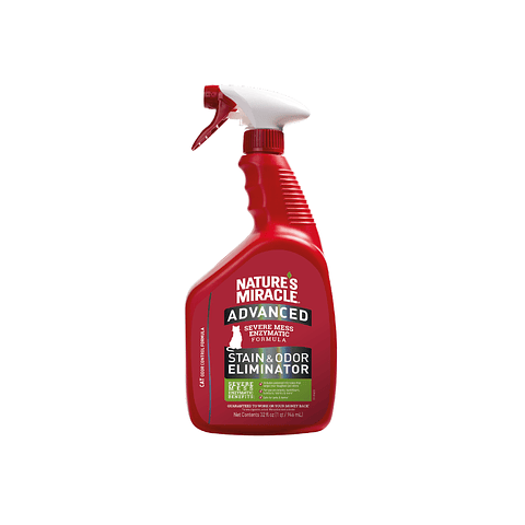 Nature's Miracle JFC Stain & Odor Eliminator Spray 946 ml | Eliminador de Olores para Gatos