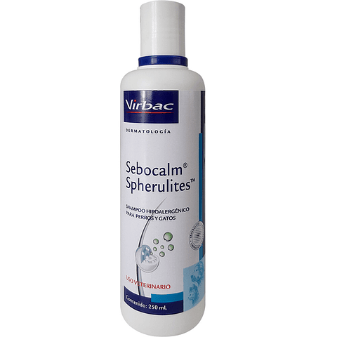 Sebocalm Spherulites Shampoo 250 ml para Perros | Alivia la Piel Seca y Sensible