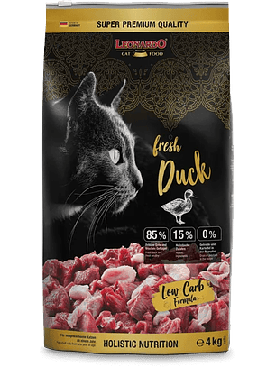Leonardo Fresh Meat Duck 4 kg 🇩🇪 | Alimento Super Premium Gatos 