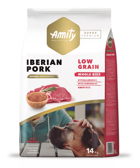 Amity SP Low Grain Iberian Pork Adult 14 kg | Alimento Premium para Perros