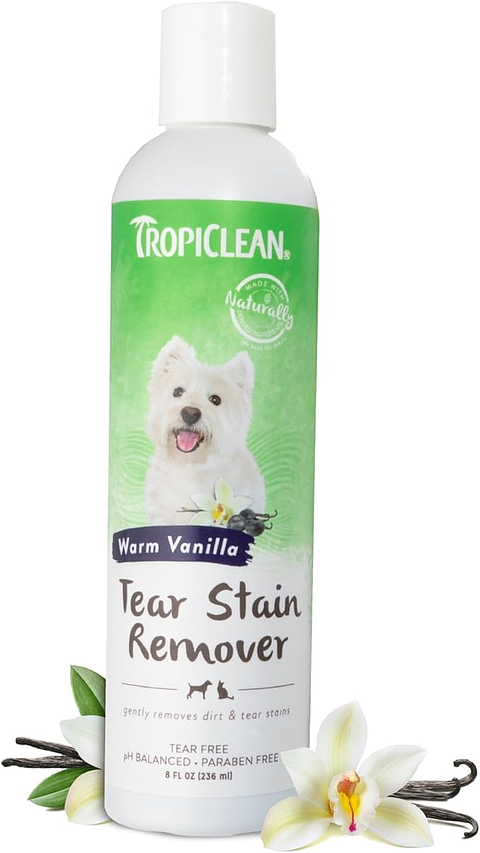 Tropiclean Tear Stain Remover 236 ml | Removedor de Manchas por Lagrimas Perros y Gatos