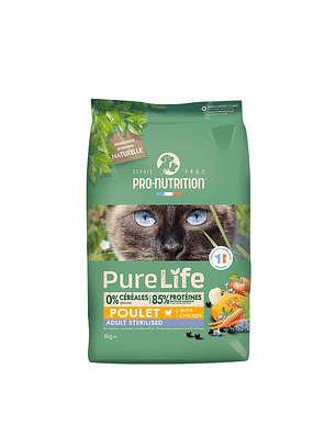 Pure Life Cat Sterilized with Chicken 8 kg | Alimento Para Gatos Esterilizados Pollo 