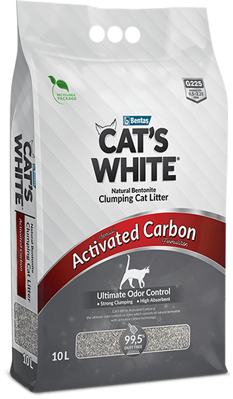 Cat´s White Grey Actived Carbon 10 Litros | Arena Sanitara Para Gatos