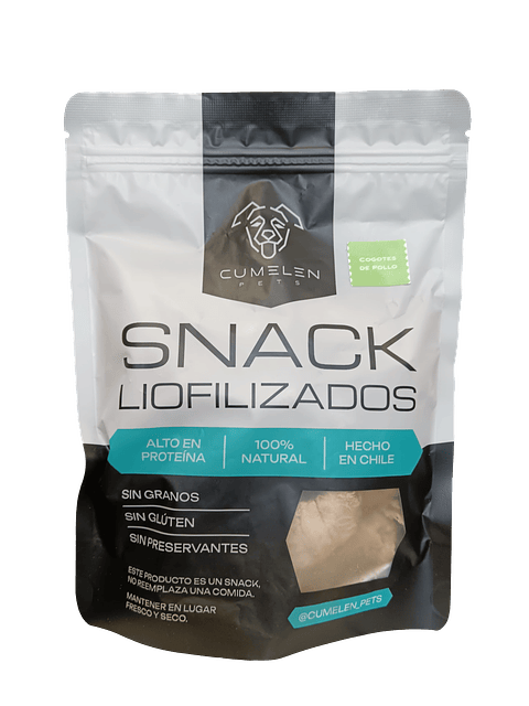 Cumelen Cogote de Pollo Liofilizado 100g: Snack Natural Perro Chile - InfoPet Reñaca
