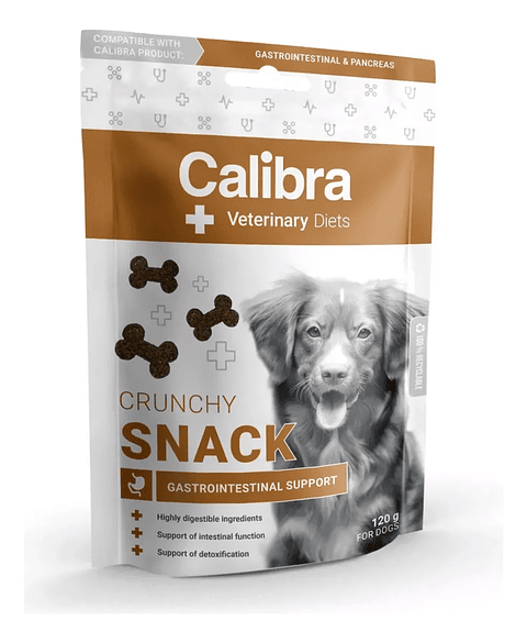 Calibra Dog Snack Crunchy Gastrointestinal 120g | Snack Soporte Digestivo